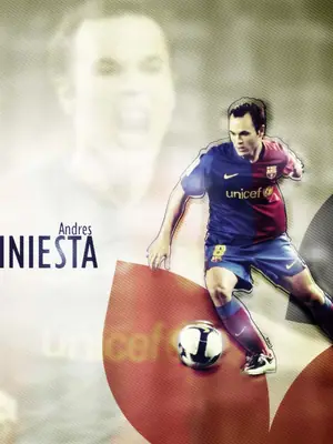 Andres Iniesta wallpaper, 1024 by 819 pixels