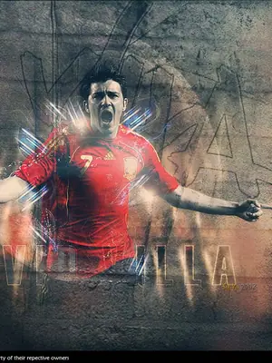 David Villa wallpaper, 1024 by 768 pixels
