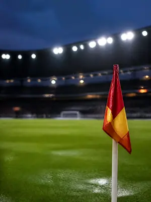 Corner Flag, Portrait football wallpaper, 2160 by 3840 pixels (AI-generated image)