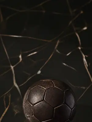 Marble, Portrait football wallpaper, 2160 by 3840 pixels (AI-generated image)