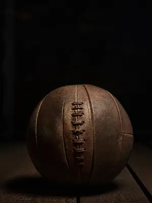 Vintage Leather, Portrait football wallpaper, 2160 by 3840 pixels (AI-generated image)
