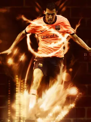 Sergio Busquets wallpaper, 1024 by 768 pixels