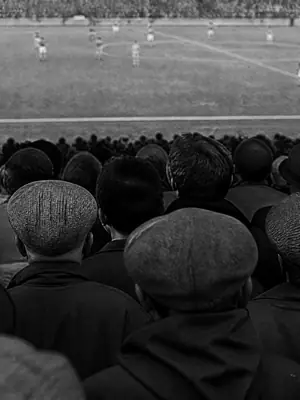 Terrace in Black and White football wallpaper, 3840 by 2160 pixels (AI-generated image)