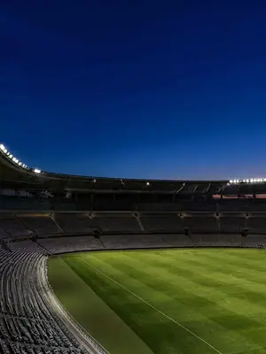Dusk Bowl football wallpaper, 3840 by 2160 pixels (AI-generated image)