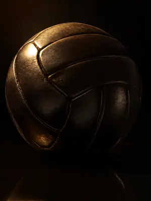 Gold Light football wallpaper, 3840 by 2160 pixels (AI-generated image)