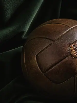 Velvet and Leather football wallpaper, 3840 by 2160 pixels (AI-generated image)