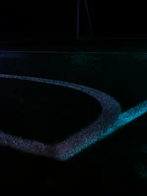 Neon Pitch Lines football wallpaper, 3840 by 2160 pixels (AI-generated image)