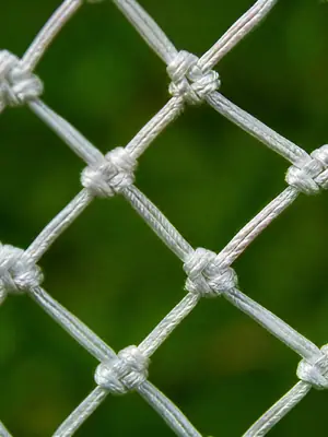 Goal Net Macro football wallpaper, 3840 by 2160 pixels (AI-generated image)