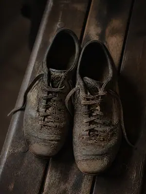 Retro Boots, Tablet football wallpaper, 2160 by 2880 pixels (AI-generated image)