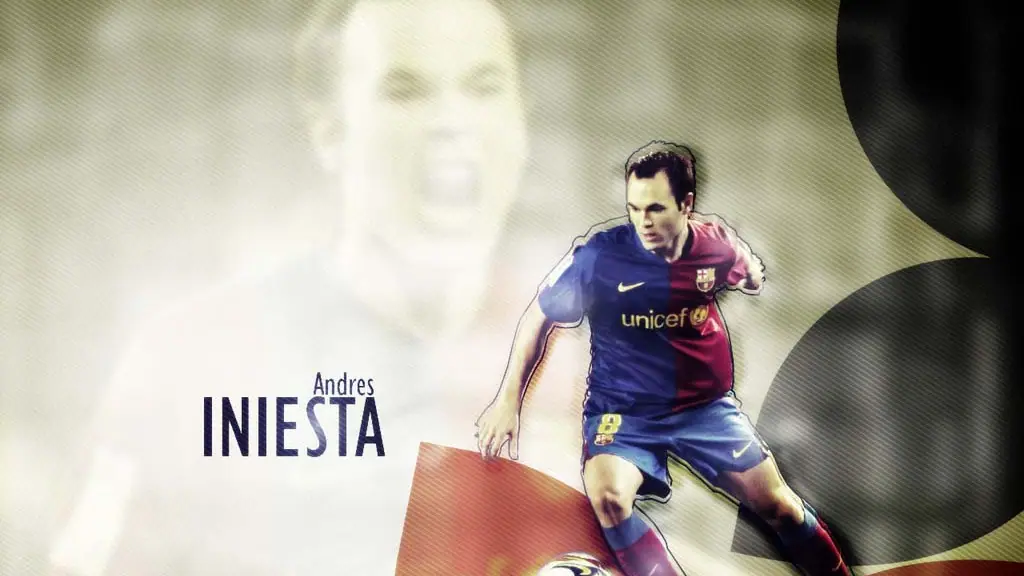 Andres Iniesta wallpaper, 1024 by 819 pixels
