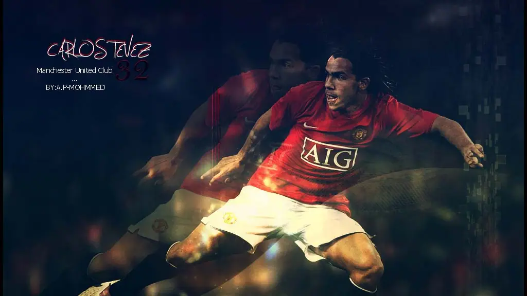 Carlos Tevez wallpaper, 1024 by 768 pixels