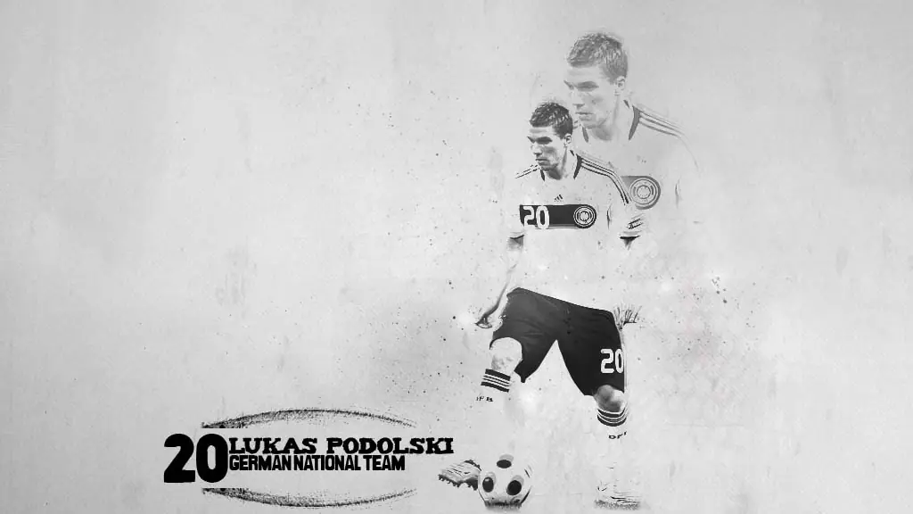 Lukas Podolski wallpaper, 1024 by 768 pixels