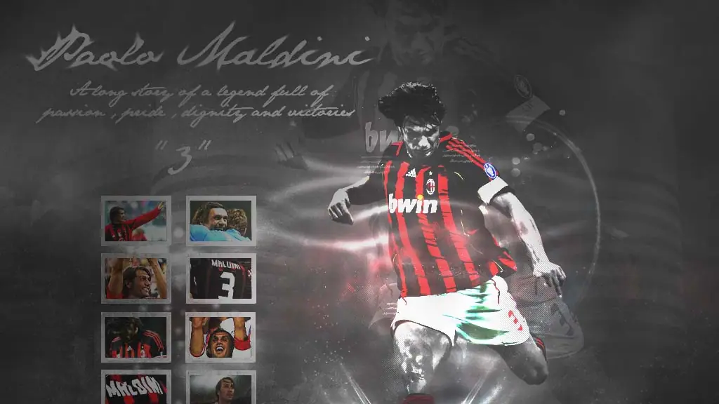 Paolo Maldini wallpaper, 1024 by 768 pixels