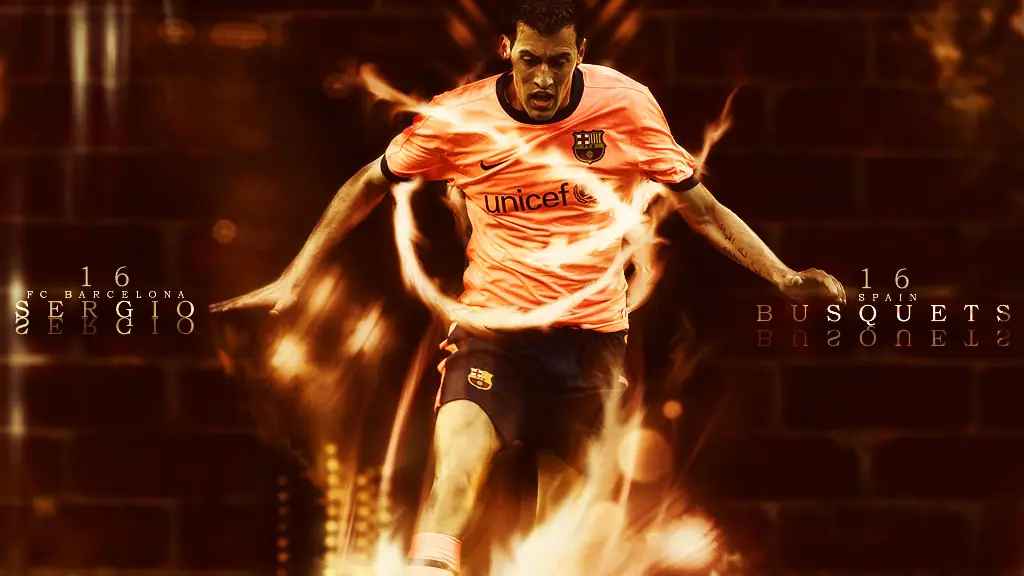 Sergio Busquets wallpaper, 1024 by 768 pixels