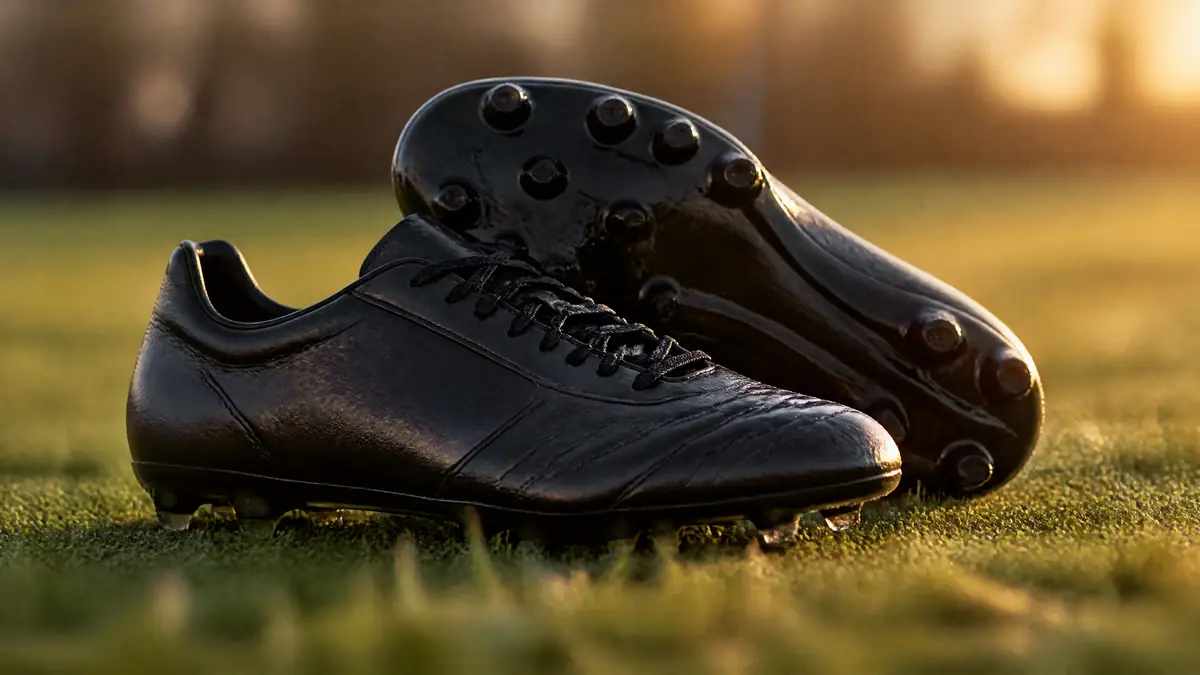 Boots at Golden Hour football wallpaper (AI-generated image)
