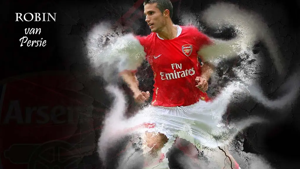 Van Persie wallpaper, 1024 by 768 pixels