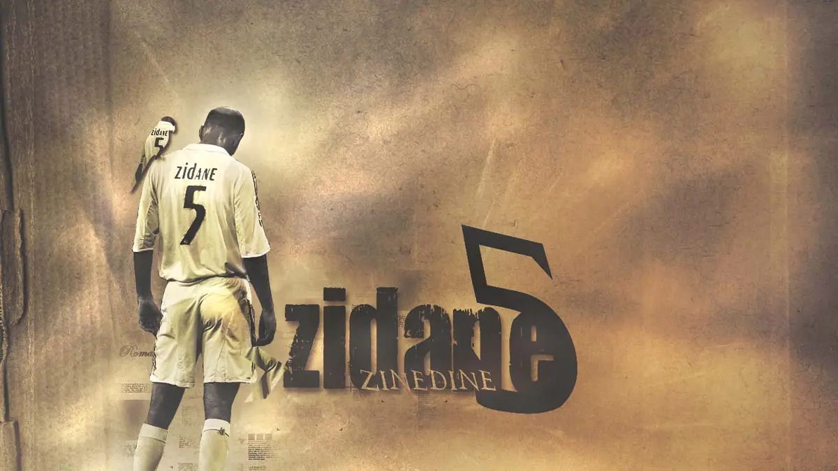 Zidane wallpaper, 1280 by 1024 pixels