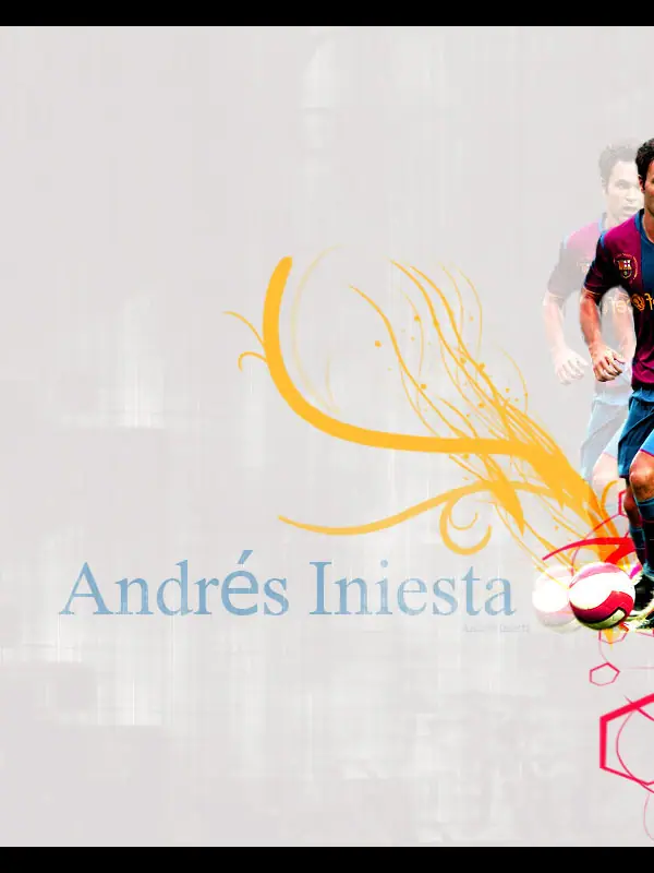 Andres Iniesta Wallpaper, 1280 by 800 pixels
