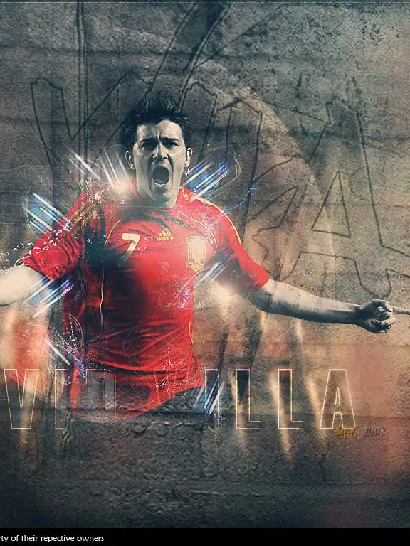 David Villa Wallpaper, 1024 by 768 pixels