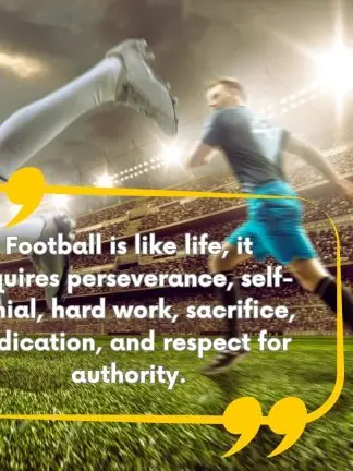 Football Is Like Life Quote, 768 by 432 pixels