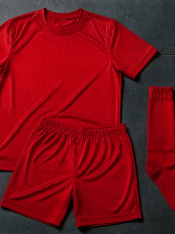 Crimson Kit Flat-Lay, 3840 by 2160 pixels (AI-generated image)
