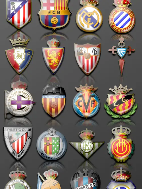 La Liga Icons, 500 by 800 pixels