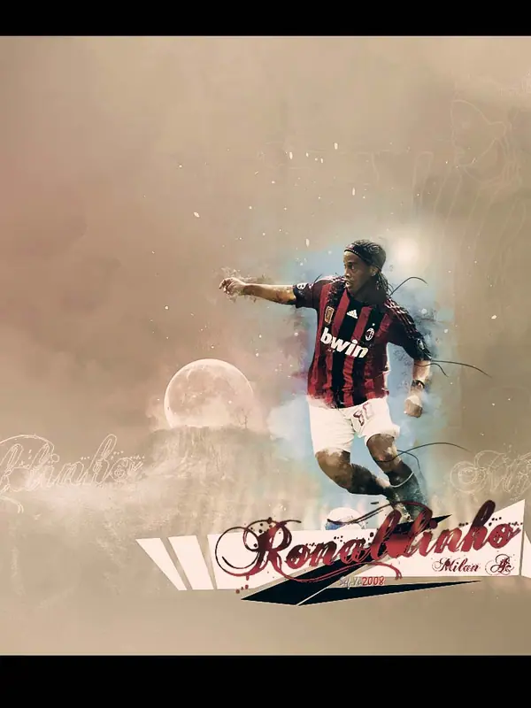 Ronaldinho Wallpaper, 1280 by 1024 pixels