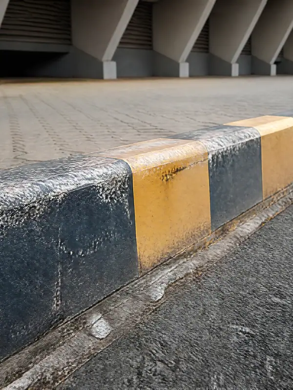 Painted Kerb, 3840 by 2160 pixels (AI-generated image)