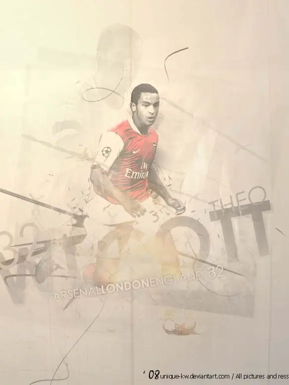Theo Walcott Wallpaper, 1024 by 768 pixels